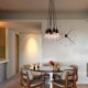 Modern Home 7 Head Edison Bulb Light Loft Glass Ball Living Room Pendant Light Dining Room Light