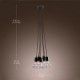 Modern Home 7 Head Edison Bulb Light Loft Glass Ball Living Room Pendant Light Dining Room Light