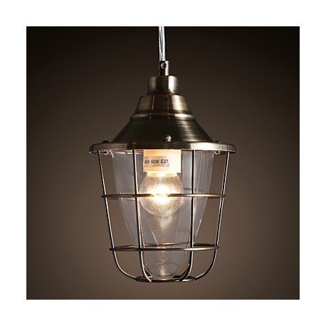 Retro Mini Style Electroplated Metal Pendant LightsLiving Room / Bedroom / Dining Room / Study Room/Office / Entry