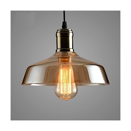 Max 60W Retro Lighting Bar Restaurant Living Room Bedroom Study Room/Office Clothing Store Glass Pendant Light