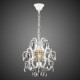 Iron Painting Chandelier with Clear Crystal Modern Lighting Lamp