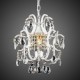 Iron Painting Chandelier with Clear Crystal Modern Lighting Lamp