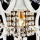 Iron Painting Chandelier with Clear Crystal Modern Lighting Lamp