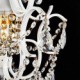 Iron Painting Chandelier with Clear Crystal Modern Lighting Lamp