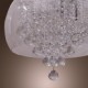 Artistic 6 - Light Crystal Pendant Lights with Glass Shade