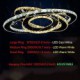 LED Crystal Pendant Lighting Ceiling Chandeliers Light Fixtures with Warm and Cool White 3 rings D305070cm CE UL FCC