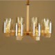 Fashion Personality Pendant lamp Coffee Bar Table Wooden Glass Cover 8