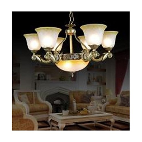 Chandeliers 220V Bronze European Retro Classic