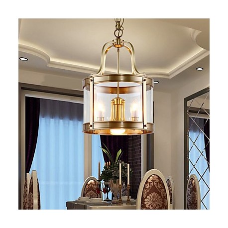 Pendant Lights Crystal / Mini Style Traditional/Classic Bedroom / Dining Room / Kitchen / Study Room/Office Metal