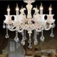 European Style Zinc Alloy Candle Crystal Pendant lamp