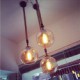 Loft American Rope Retro Lighting Bar Restaurant Lights Personality Living Room Clothing Store Glass Pendant Light 20cm