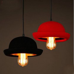 Hat Pendant Clothing Store Cafe Restaurant Design Black Chandelier