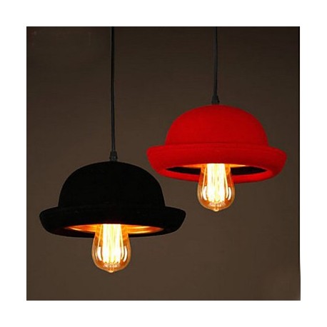 Hat Pendant Clothing Store Cafe Restaurant Design Black Chandelier