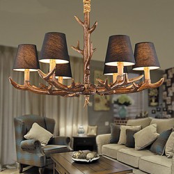 Chandeliers / Pendant Lights LED Vintage Living Room / Bedroom / Dining Room / Study Room/Office / Game Room Resin