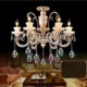 European High - Grade Jade Crystal Pendant Lamp - Room Atmosphere Zinc Alloy Pendant lamp Candle Crystal lamp