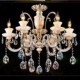 European High - Grade Jade Crystal Pendant Lamp - Room Atmosphere Zinc Alloy Pendant lamp Candle Crystal lamp