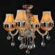 Chandeliers Crystal Retro Living Room Glass, 4 Light