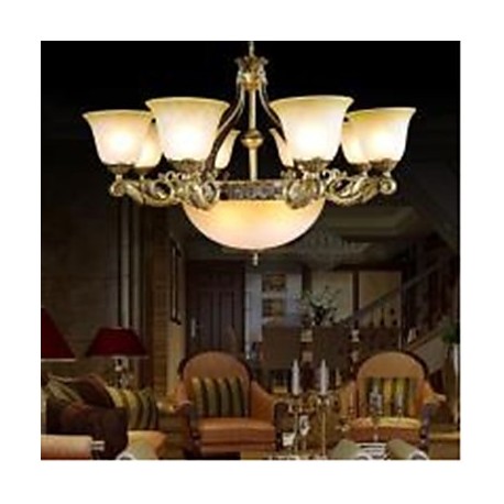 Chandeliers 220V Bronze European Retro Classic