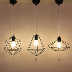 Max 60W Country Designers Metal Pendant Lights Living Room / Bedroom / Dining Room / Kitchen / Study Room/Office