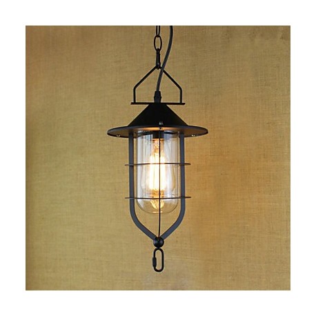 American Retro Rustic Pastoral Lighting Light Industrial Pendant Lamp