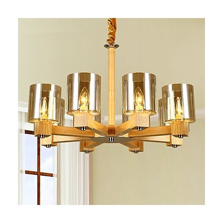 Pendant Lights LED Country Living Room / Bedroom / Dining Room / Study Room/Office / Kids Room / Game Room Wood/Bamboo