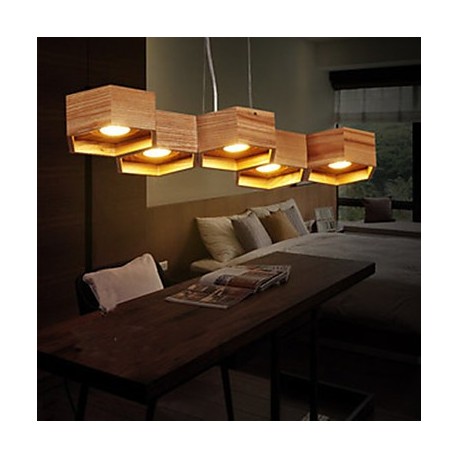 Pendant Lights LED Country Living Room / Bedroom / Dining Room / Study Room/Office / Kids Room / Game Room Wood/Bamboo