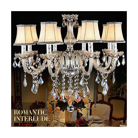 Large Crystal Chandelier 8 Arms Luxury Crystal Light Fashion Chandelier Crystal Light