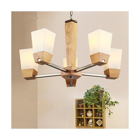 Pendant Lights LED Country Living Room / Bedroom / Dining Room / Study Room/Office / Kids Room / Game Room Wood/Bamboo