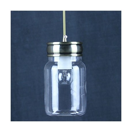 Country LED Electroplated Glass Pendant Lights Bedroom / Dining Room / Study Room/Office / Game Room / Hallway / Garage