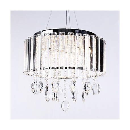 Crystal Pendant Light with 3 Lights