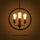 Creative Personality Retro Restaurant Bar Pendant Lamps American country wrought iron chandeliers