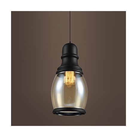 New Max 60W Retro Lighting Loft Bar Restaurant Lights Personality Living Room Clothing Store Glass Pendant Light