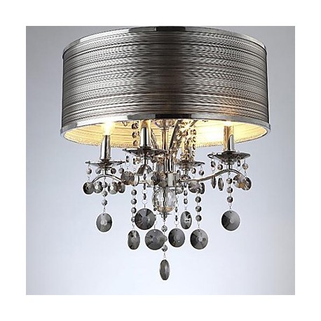 40W Modern/Contemporary Crystal Metal Pendant Lights Living Room