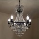 American Country Retro Restaurant Candle Crystal Lamp