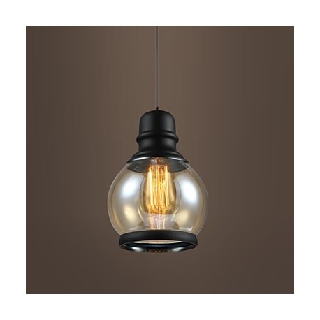 New Max 60W Retro Lighting Loft Bar Restaurant Lights Personality Living Room Clothing Store Glass Pendant Light