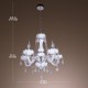 Modern European style luxury jade crystal glass chandelier