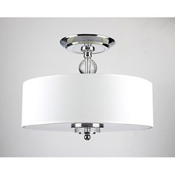 Elegant Crytal Flush Mount with 6 Lights in Cylinder Shade