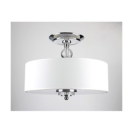 Elegant Crytal Flush Mount with 6 Lights in Cylinder Shade