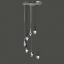 35W Modern/Contemporary / Traditional/Classic / Drum Chrome Metal Pendant LightsLiving Room / Bedroom / Dining Room / Study Room