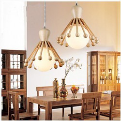 Garden Restaurant Wooden Chandelier Personality Simple aisle Nordic Wood Chandelier 2