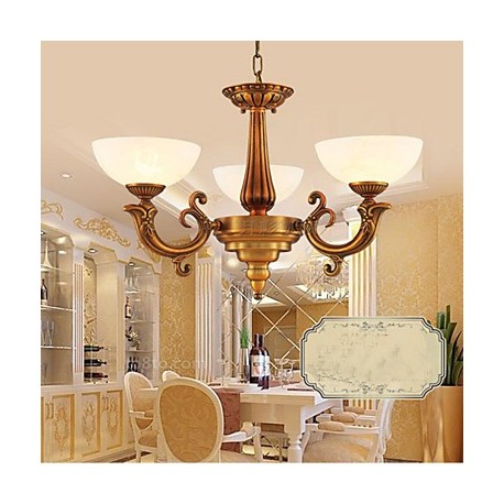 The New Chinese Style Marble lamp Chandelier Full Copper lamp Chandeliers