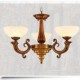 The New Chinese Style Marble lamp Chandelier Full Copper lamp Chandeliers