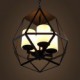 Top level American Village Vintage black Iron Lamp, Modern Chandelier Chandelier, 4 lights