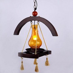 American Village Solid Wood Pendant lamp