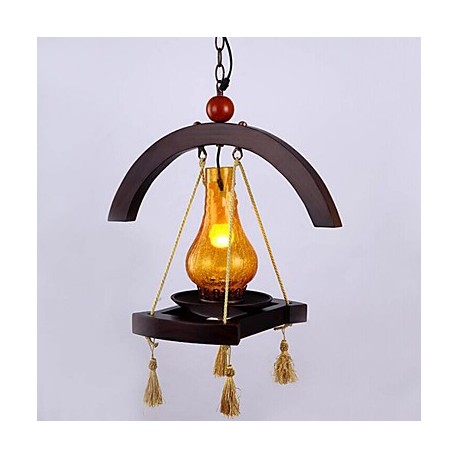 American Village Solid Wood Pendant lamp