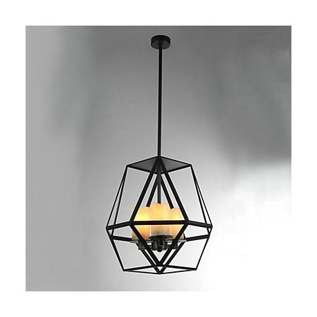 MAX:60W Country Mini Style Painting Metal Pendant Lights Living Room / Dining Room / Study Room/Office / Kids Room / Entry / Hal