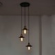 Vintage 3 Light Pendant In Iron Shade