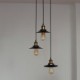 Vintage 3 Light Pendant In Iron Shade