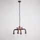 Water Pipe Retro 4Light Painting Pendant