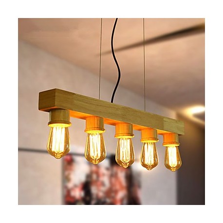 Pendant Lights LED Country Living Room / Bedroom / Dining Room / Study Room/Office / Kids Room / Game Room Wood/Bamboo